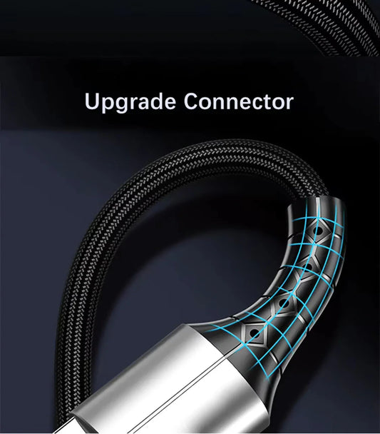 Infinity Silver 1.5m 3-in-1 6A Fast Charging Cable