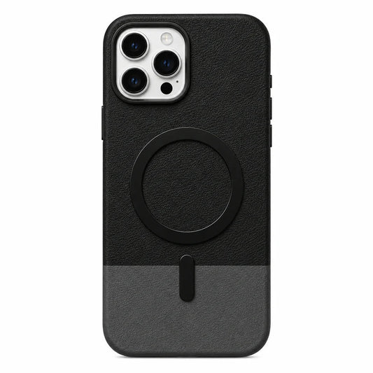 Magnetic Compatible Leather Texture Shockproof Case