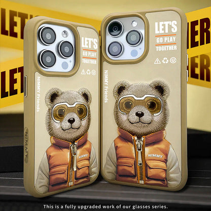 3D Cool & Cute Embroidery Case Cover for iPhone 15 Series