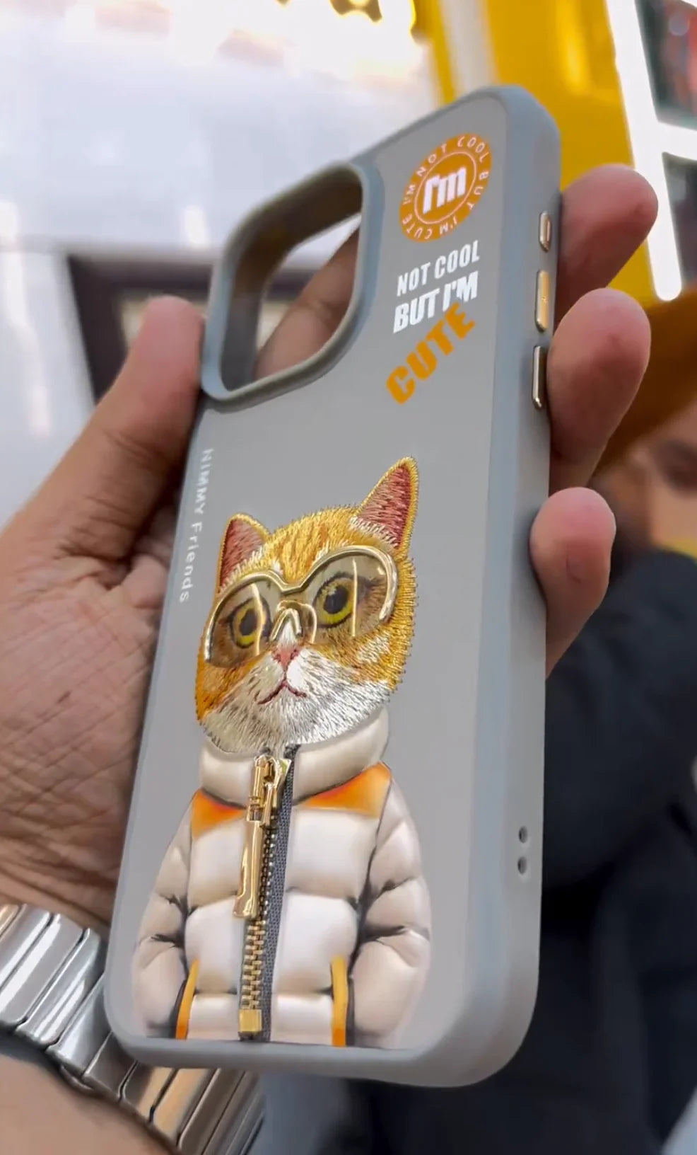 iPhone 15 Series 3D Cool & Cute Embroidery Case Cover