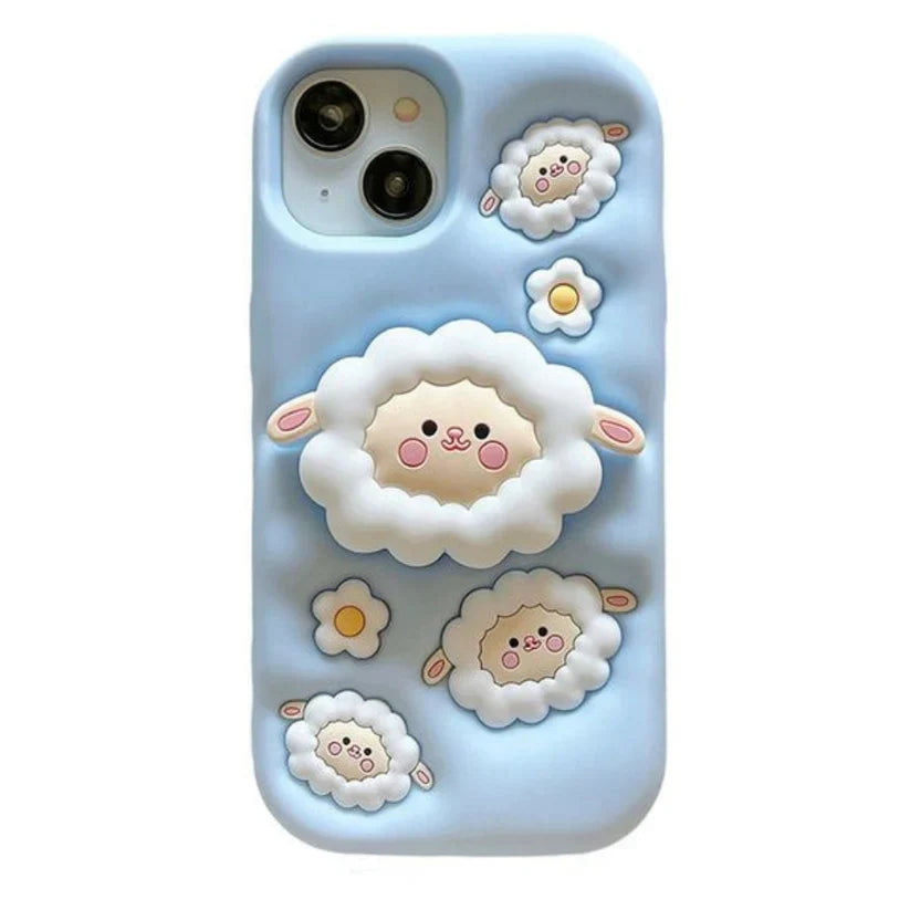 3D Cartoon Baby Sheep iPhone Case