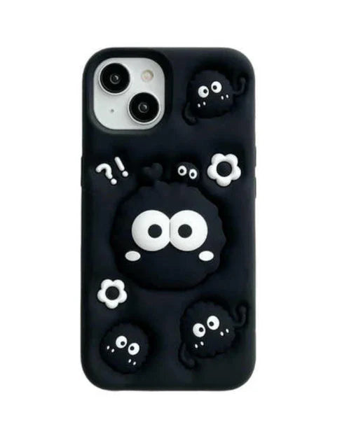 3D Soot Sprites Case with Pop Socket for iPhone