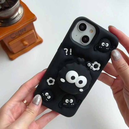 3D Soot Sprites Case with Pop Socket for iPhone