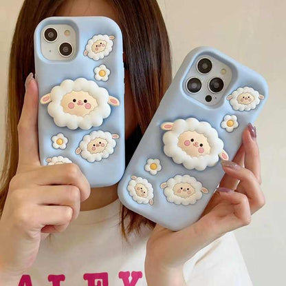 3D Cartoon Baby Sheep iPhone Case