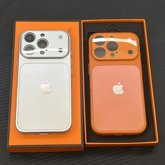 High-End Glass Finish Covert Logo Case for iPhone